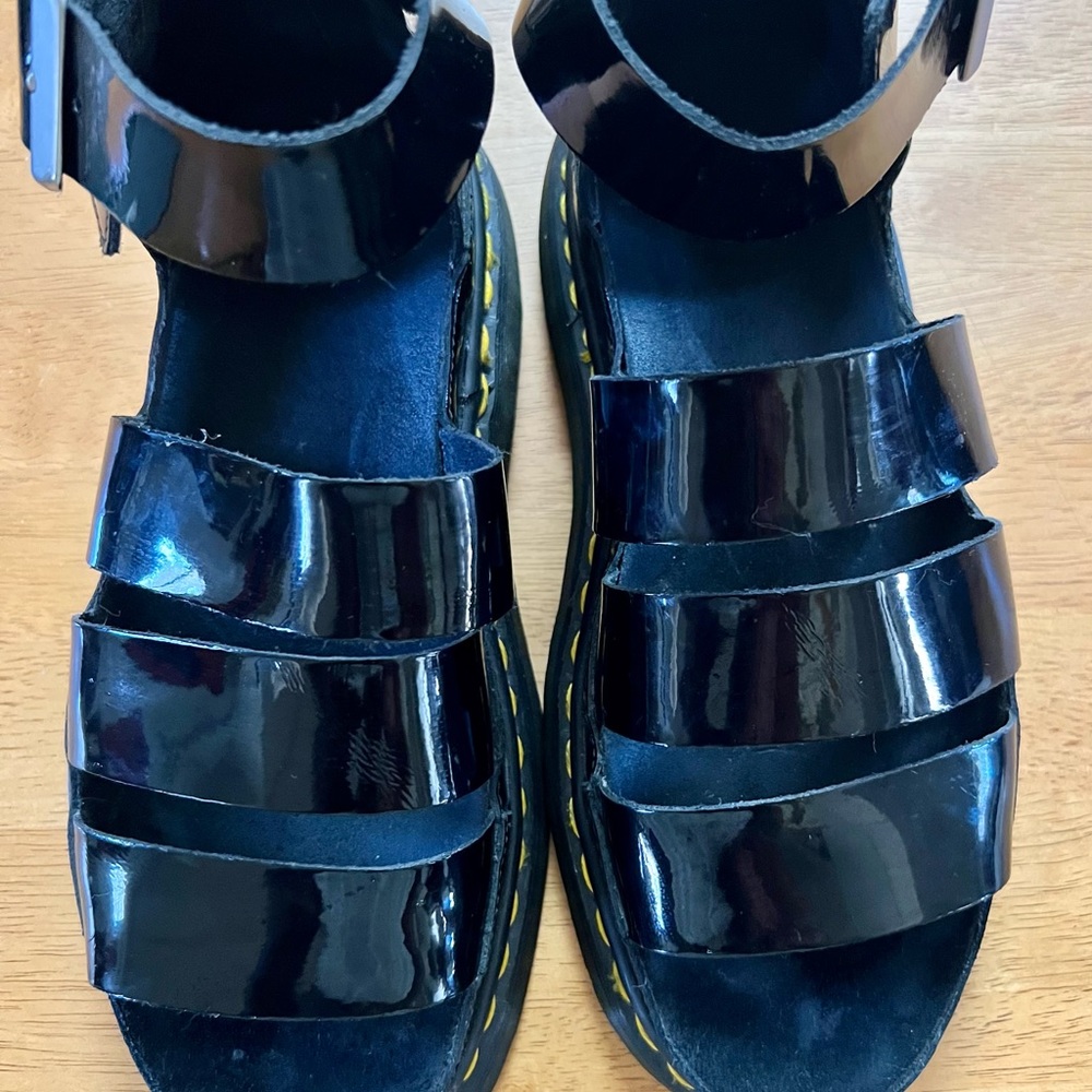 Doc Marten patent Gladiator sandals